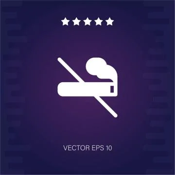 No smoking vector icon Stock Illustration