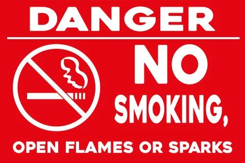 No smoking warning sign Stock Illustration