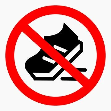 No sneakers Stock Illustration