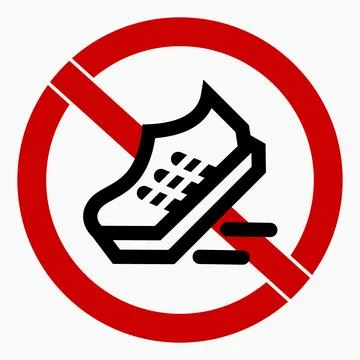 No sneakers Stock Illustration