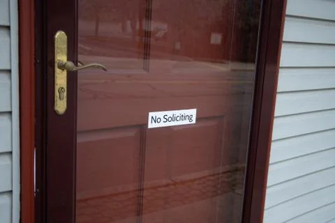 No Soliciting Stock Photos