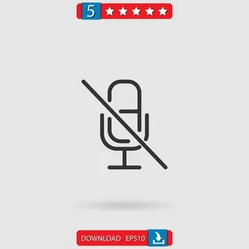 No sound vector icon Stock Illustration