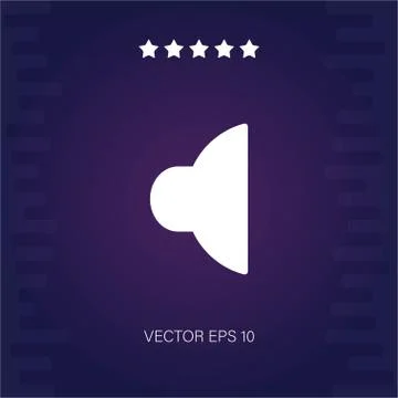 No sound volume vector icon Stock Illustration