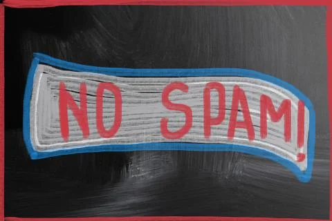 No spam concept 库存插图