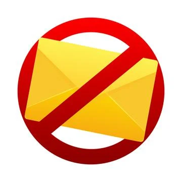 No spam.icon. Vector illustration Stock Illustration