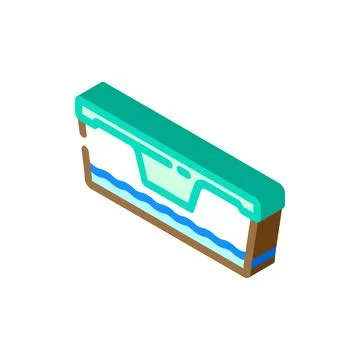 No spill design isometric icon vector illustration Stock Illustration