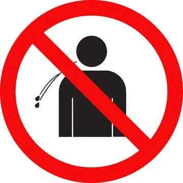No Spitting icon board vector | No Spitting sign | Do Not Spit Here Stock Illustration