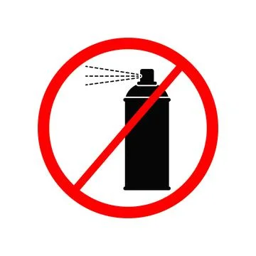 No Spray Icon Symbol Stock Illustration