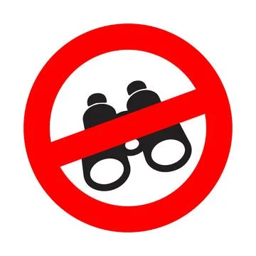 No spy Stock Illustration