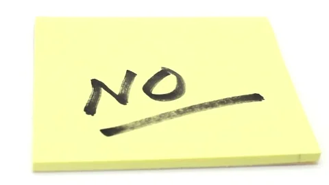 No Sticky Note Message Stock Footage 289589087