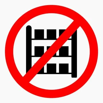 No stock icon. Do not put on shelves. Stock Illustration