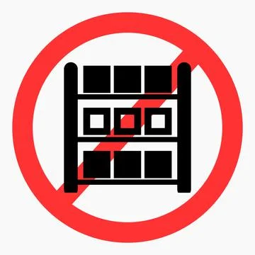 No stock icon. Do not put on shelves. Stock Illustration