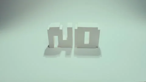 No  stop motion letters animation Stock Footage 274390581