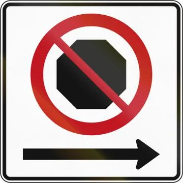 No Stopping In Canada Stock Illustration