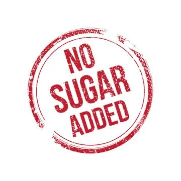 No sugar added vector stamp Stock Illustration