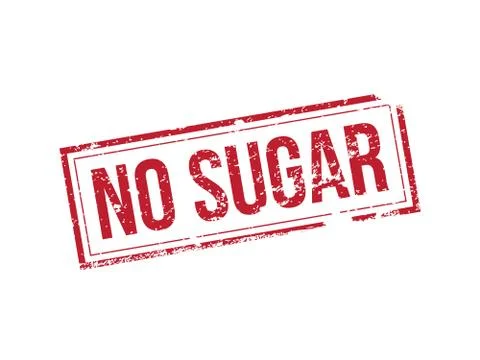 No sugar vector stamp Stock Illustration