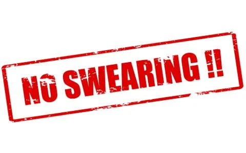 No swearing Stock Illustration