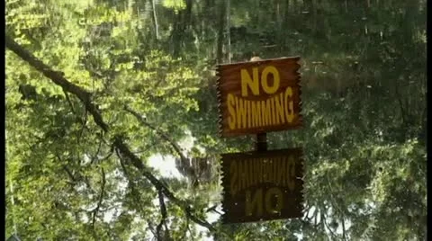 No Swimming Stockbeeldmateriaal 11603375