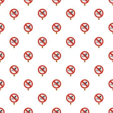 No swimming pattern seamless vector Illustrazione stock