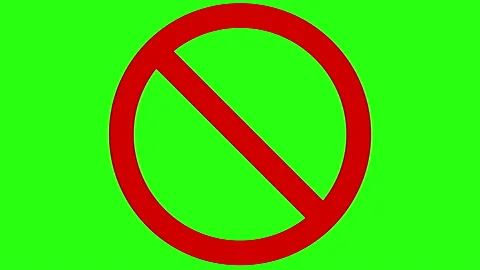 No symbol, 2d animation Stock Footage 90450609