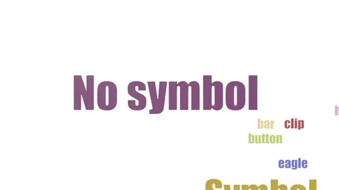 No Symbol Tagcloud Animated Isolated Stock Footage 107231482