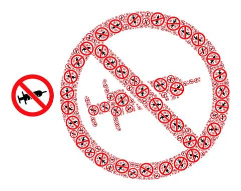 No Syringe Drugs Recursion Collage of No Syringe Drugs Items Stock Illustration