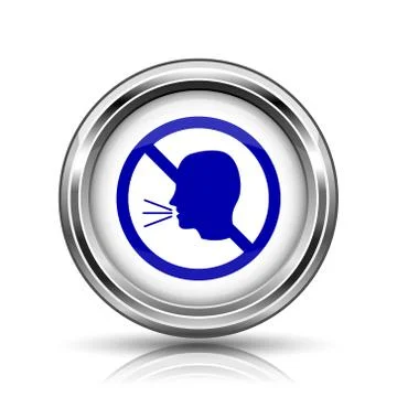 No talking icon Stock Illustration
