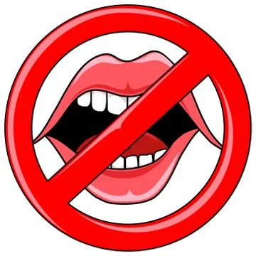 No Talking Stock Illustration