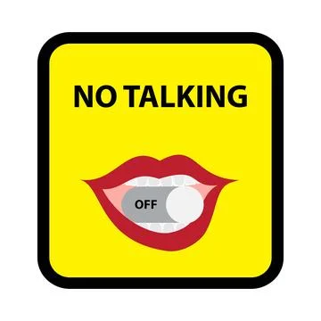 No talking Stock Illustration