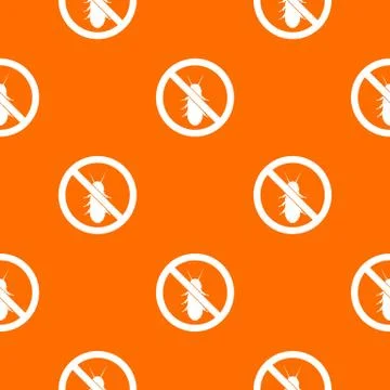 No termite sign pattern seamless Stock Illustration