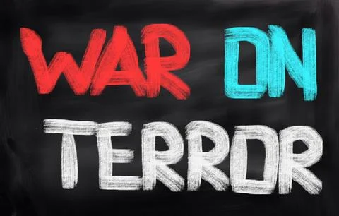 No terror concept Illustrazione stock