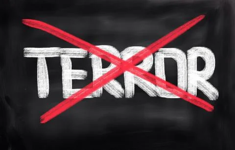 No Terror Concept Stock-Illustration