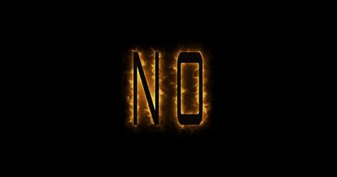 NO Text Protest Lettering on Fire Stock Illustration