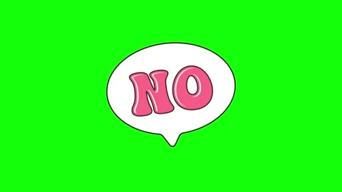 No text sticker animation  cartoon speech bubble Stock Footage 330454856