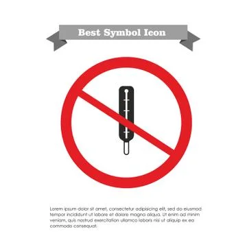No thermometer icon Stock-Illustration