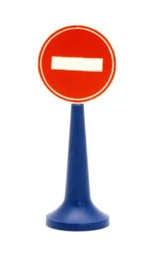 No thoroughfare Foto stock