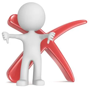 No. Thumbs Down Stock Illustration