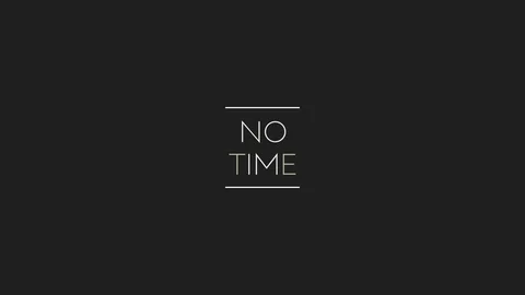 No Time with animated word text effect Stock Footage 121911190