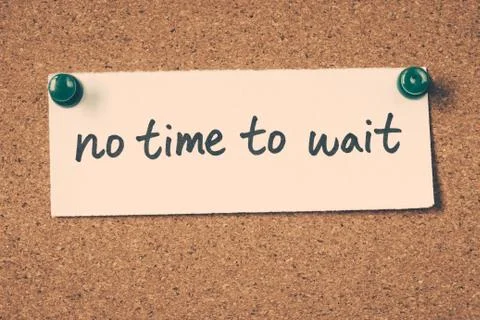 No time to wait Stock Photos