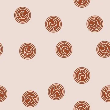 No tools required glyph seamless pattern Stock Illustration
