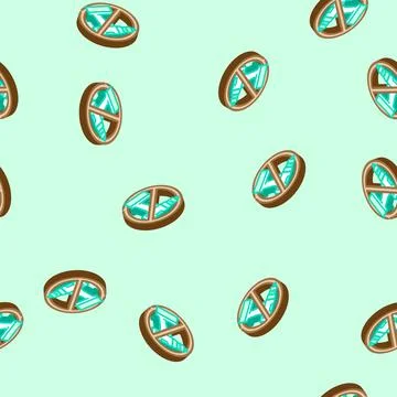 No tools required isometric icon seamless pattern Illustrazione stock