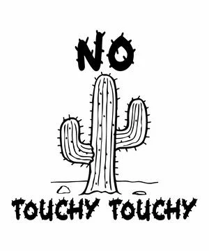No touchy touchy Stock Illustration