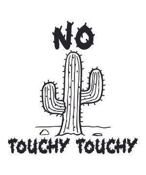 No touchy touchy Stock Illustration