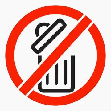 No trash icon.  Stock Illustration