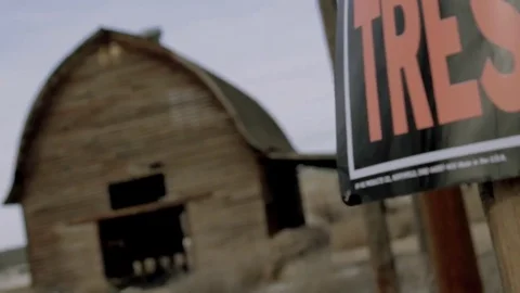 No Trespassing Video stock 85443703