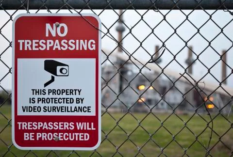 No trespassing Foto stock
