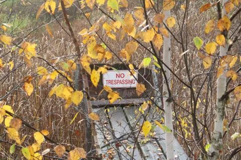 NO TRESPASSING Foto stock
