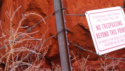 No Trespassing Sign 1010 Stock Footage 1019037