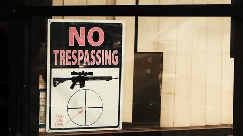 No trespassing sign Stock-Footage 45313866
