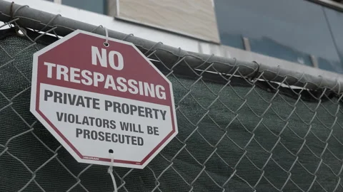 No Trespassing Sign 스톡 동영상 133361475